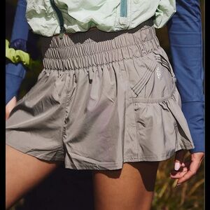 Free People Movement Get Your Flirt On Gray Shorts Large
